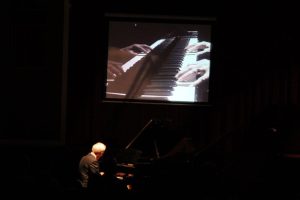 Tony Fenelon playing the Grand Piano at TOSAQ Kelvin Grove Auditorium